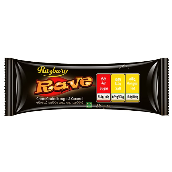 Ritzbury Rave Chocolate 26G - in Sri Lanka