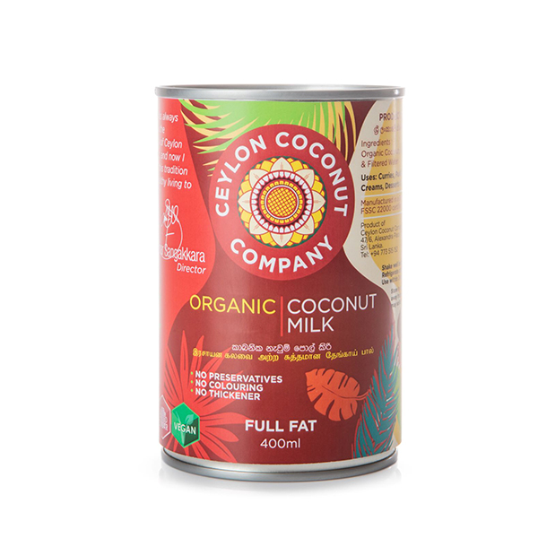 Ceylon Coconut Company Organic Coconut Milk 400Ml - CEYLON COCONUT COMPANY - Seasoning - in Sri Lanka