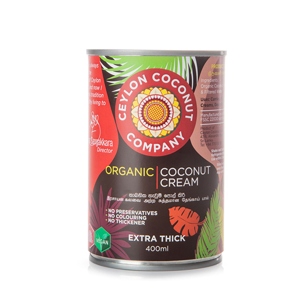 Ceylon Coconut Company Organic Coconut Cream 400Ml - CEYLON COCONUT COMPANY - Seasoning - in Sri Lanka