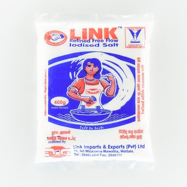 Link Iodised Table Salt 400G - Link - LINK - Seasoning - in Sri Lanka