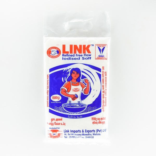 Link Iodised Table Salt 800G - LINK - Seasoning - in Sri Lanka