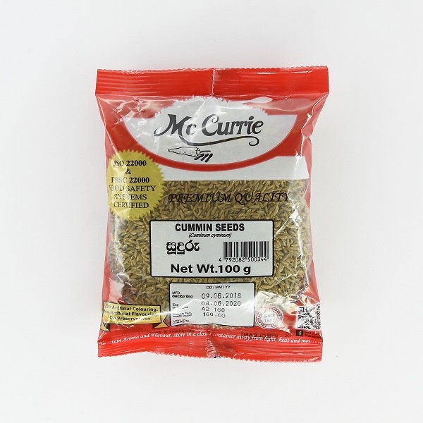 Mccurrie Cummin Seed 100G - MCCURRIE - Seasoning - in Sri Lanka