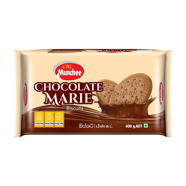 Munchee Biscuit Chocolate Marie 400G - MUNCHEE - Biscuits - in Sri Lanka