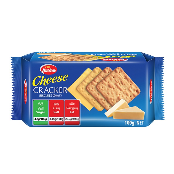 Munchee Biscuit Cheese Cracker 100G - MUNCHEE - Biscuits - in Sri Lanka