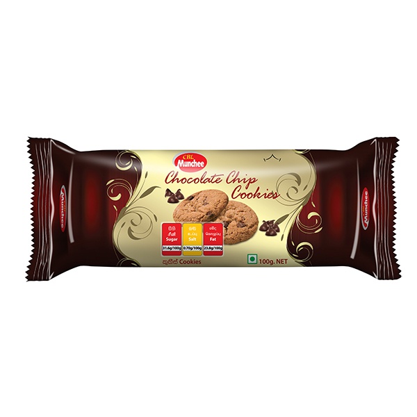 Munchee Biscuit Chocolate Chip Cookies 100G - MUNCHEE - Biscuits - in Sri Lanka