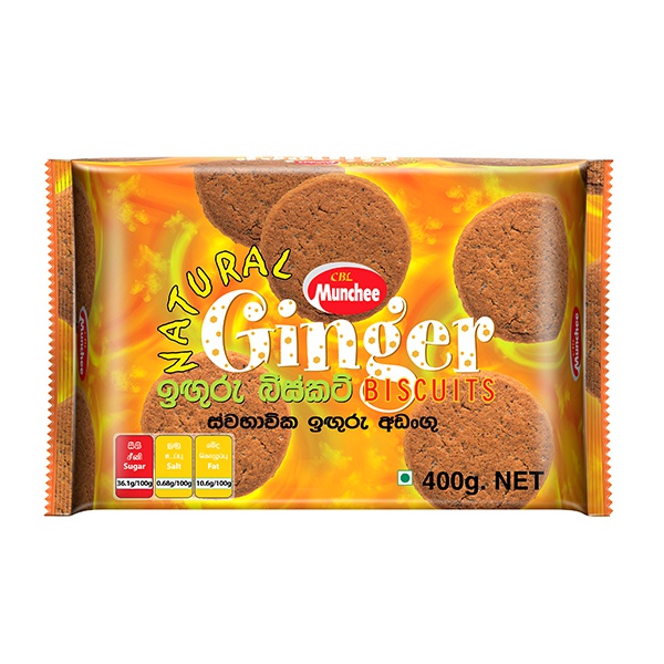 Munchee Biscuit Ginger 400G - MUNCHEE - Biscuits - in Sri Lanka