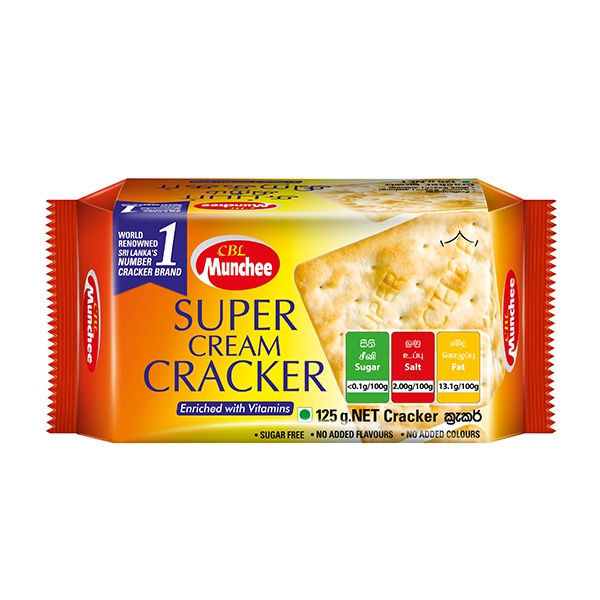 Munchee Super Cream Cracker 125G - MUNCHEE - Biscuits - in Sri Lanka