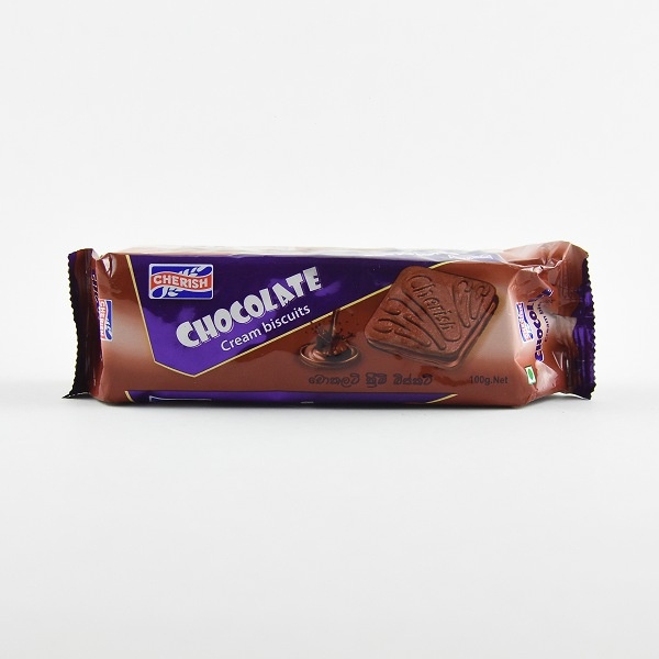 Cherish Biscuit Chocolate Cream 100G - CHERISH - Biscuits - in Sri Lanka