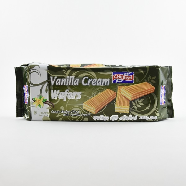 Cherish Vanilla Cream Wafers 225G - CHERISH - Biscuits - in Sri Lanka