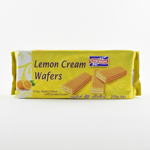 Cherish Lemon Cream Wafers 225G - CHERISH - Biscuits - in Sri Lanka