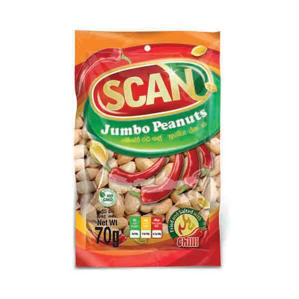 Scan Chillie Jumbo Peanuts 70G - SCAN - Snacks - in Sri Lanka