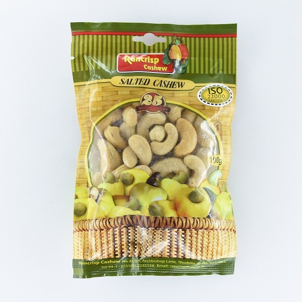 Rancrisp Salted Cashew Nuts 100G - RANCRISP - Snacks - in Sri Lanka