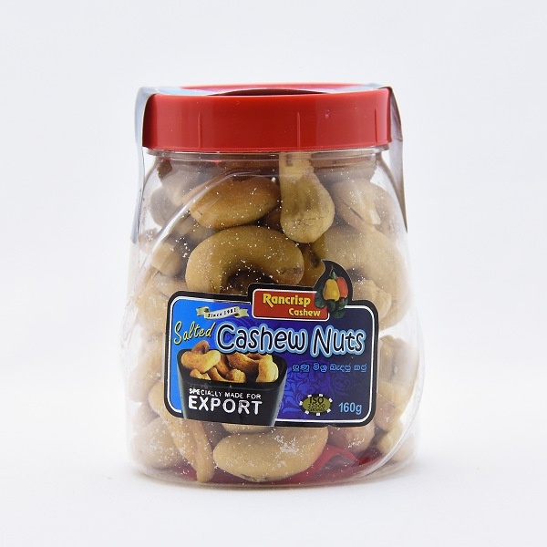 Rancrisp Salted Cashew Nuts Bottle 160G - RANCRISP - Snacks - in Sri Lanka