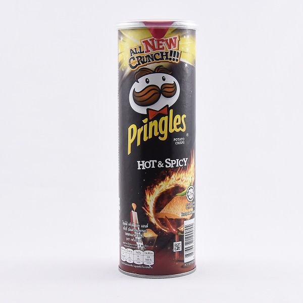 Pringles Hot & Spicy Potato Chips 110G - PRINGLES - Snacks - in Sri Lanka