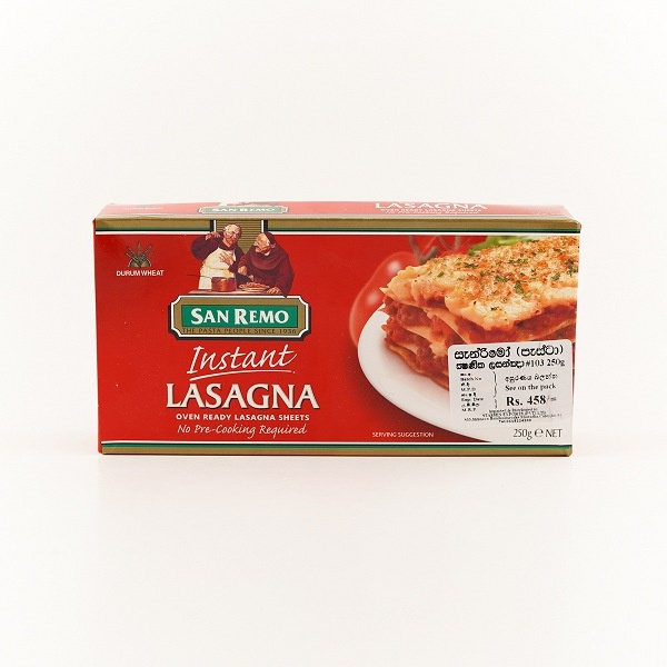 San Remo Instant Lasagne No.103 250G - SAN REMO - Pasta - in Sri Lanka