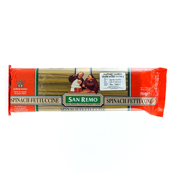 San Remo Pasta Fettucine Spinach No.13 500G - SAN REMO - Pasta - in Sri Lanka
