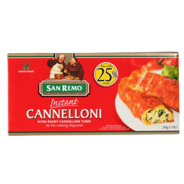 San Remo Pasta Instant Cannelloni No.99 250G - SAN REMO - Pasta - in Sri Lanka