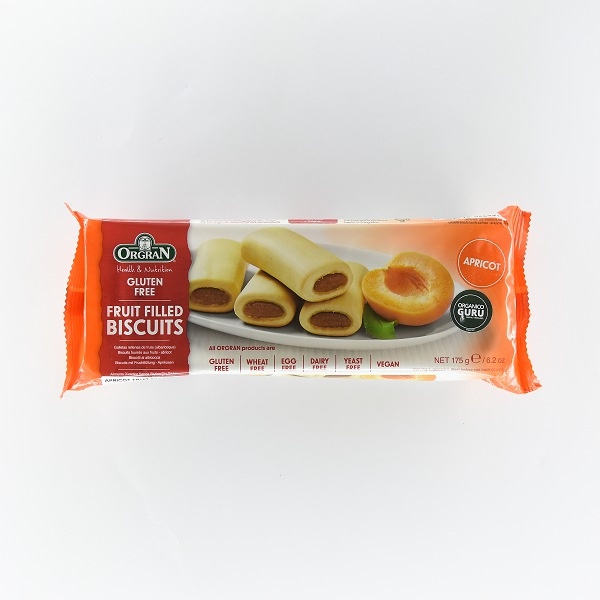 Orgran Biscuit Gluten Free Fruit Filled Apricot 175G - in Sri Lanka