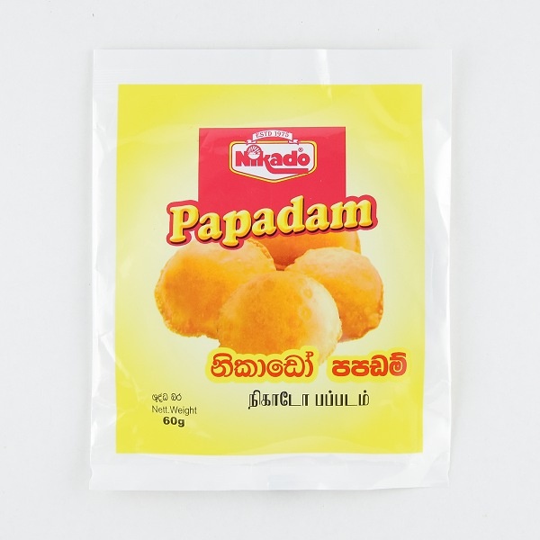 Nikado Special Papadam 60G - in Sri Lanka