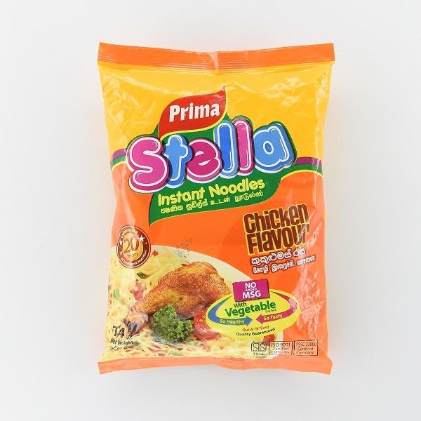 Prima Noodles Stella Chicken No Add Msg 74G - PRIMA - Noodles - in Sri Lanka