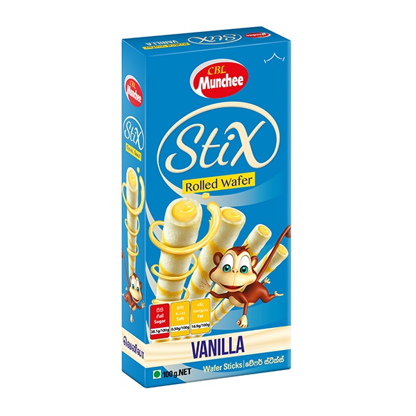 Munchee Wafer Sticks Vanilla 100G - MUNCHEE - Biscuits - in Sri Lanka