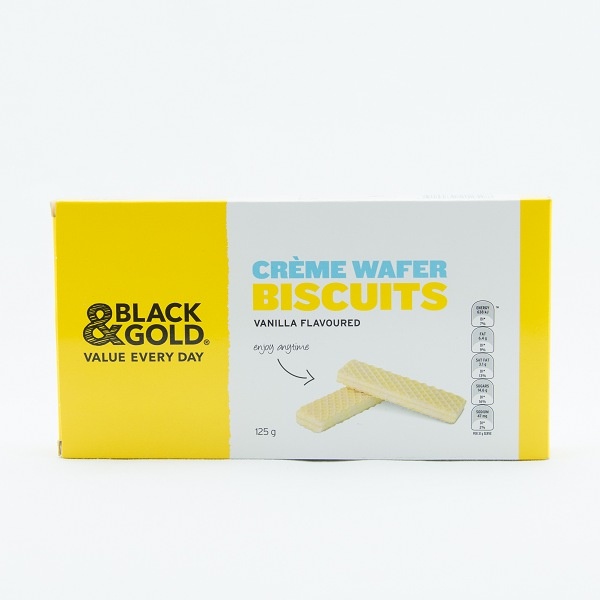 Black & Gold Bis Wafer Vanilla 125G - B & G - Biscuits - in Sri Lanka