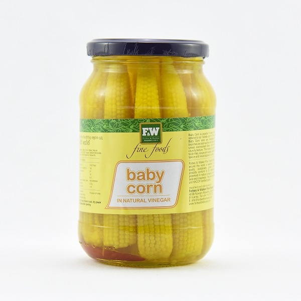F&W Baby Corn In Vinegar 500G - F&W - Processed/ Preserved Vegetables - in Sri Lanka