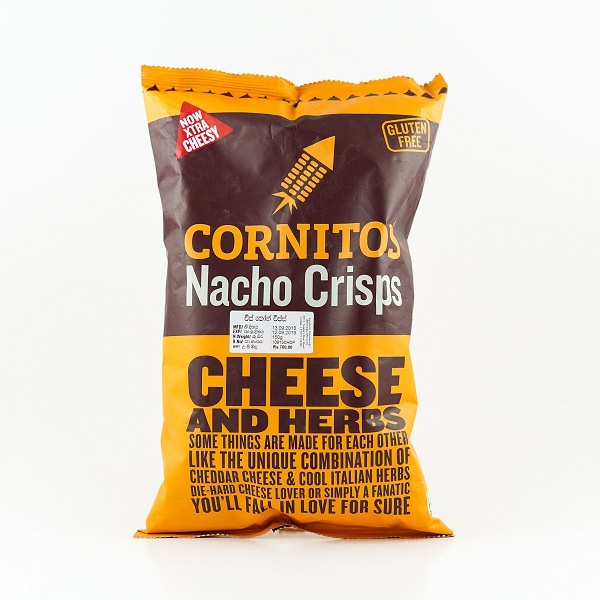 Cornitos Cheese & Herbs Nacho Crisps 150G - CORNITOS - Snacks - in Sri Lanka