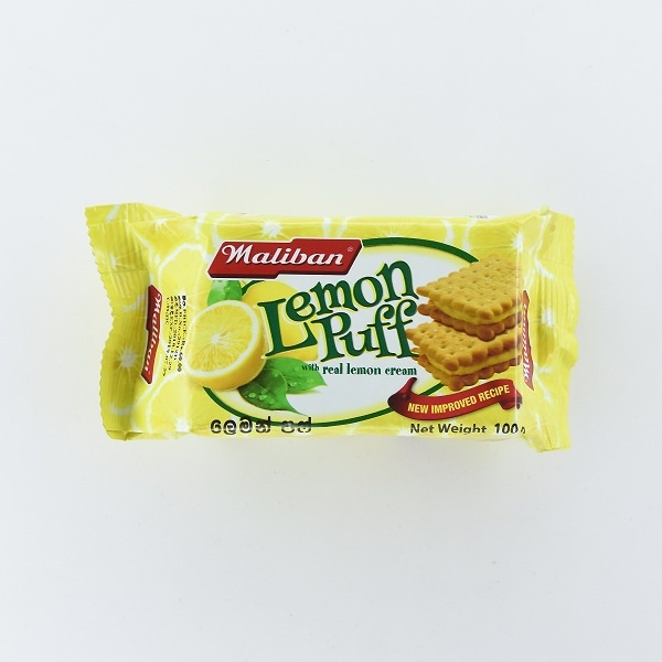 Maliban Biscuit Lemon Puff 100G - in Sri Lanka