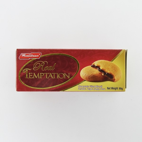 Maliban Biscuit Real Temptation Chocolate Filled 90G - MALIBAN - Biscuits - in Sri Lanka