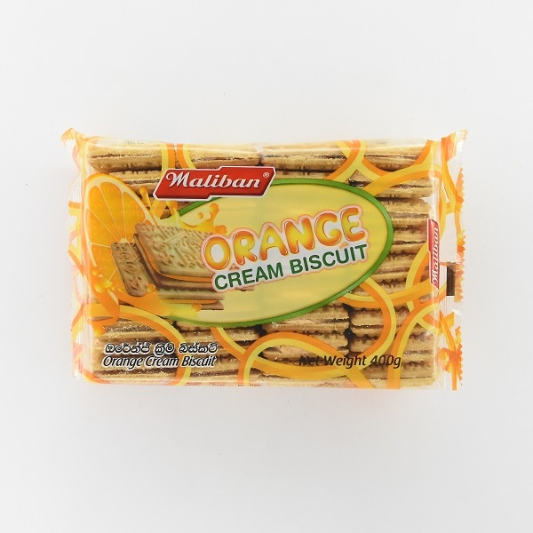 Maliban Biscuit Orange Cream 410G - MALIBAN - Biscuits - in Sri Lanka