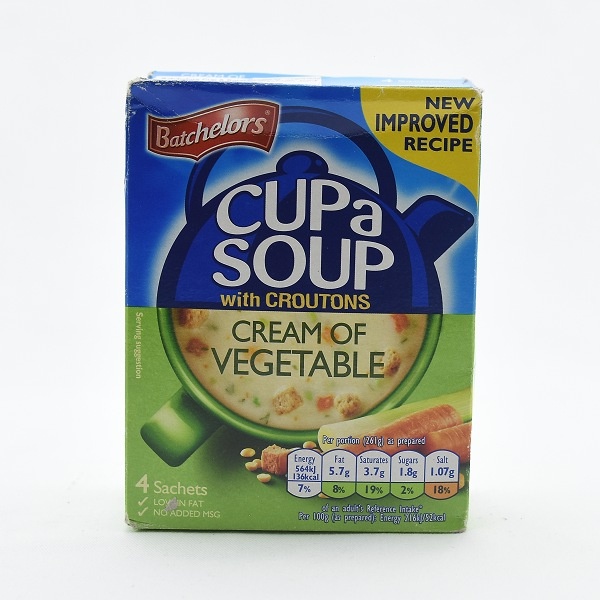 Batchelors Cup A Soup Cream Of Vegetable 122G - GLOMARK - Soups - in Sri Lanka
