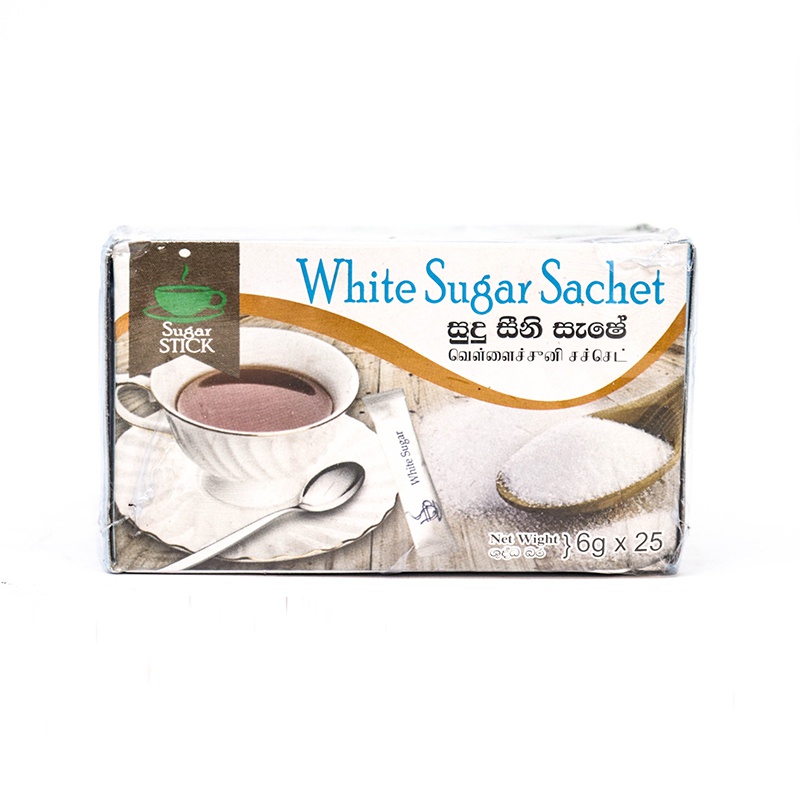 Senodha White Sugar Sachet 6g*25 - SENODHA - Sugar - in Sri Lanka