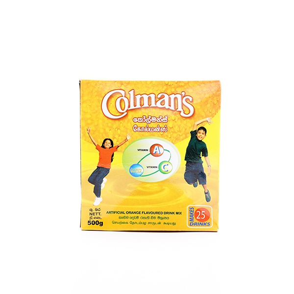 Colmans Orange Flavoured Drink Powder 500G - COLMANS - Fruit Drinks - in Sri Lanka