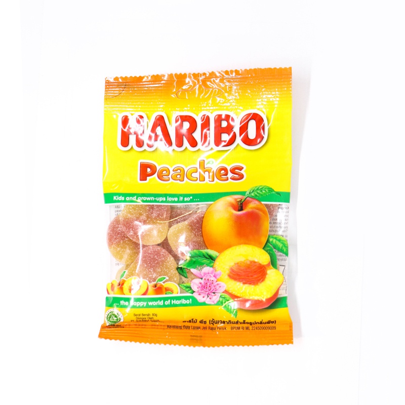 Haribo Jujubes Peaches 80g - HARIBO - Confectionary - in Sri Lanka