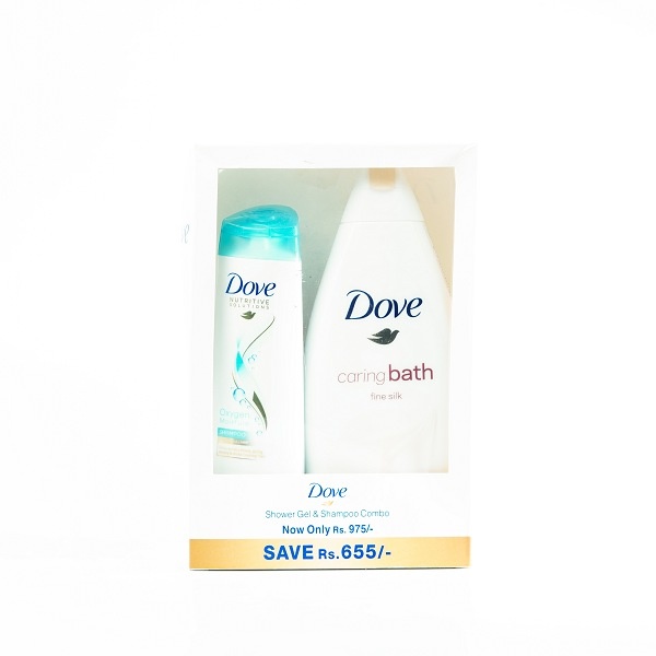 Dove Shower Gel + Shampoo Combo Pack - DOVE - Body Cleansing - in Sri Lanka