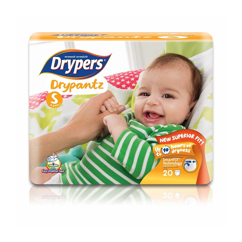 Drypers Dry Pants Reg S 20Pcs - Drypers - Baby Need - in Sri Lanka