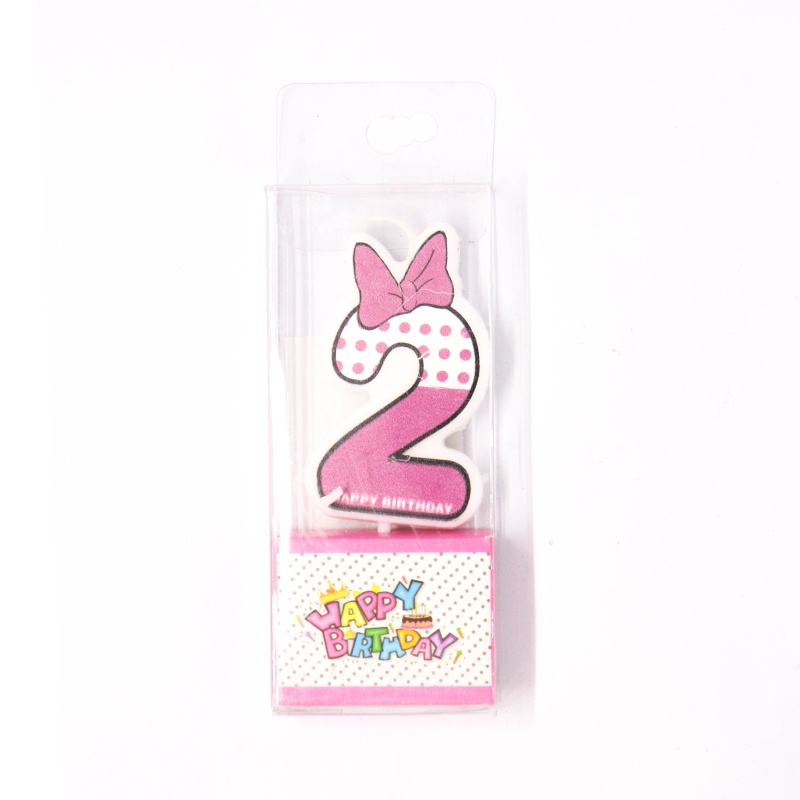 Party Hat Candle Pink Number 2 - PARTY HAT - Party-Ware - in Sri Lanka