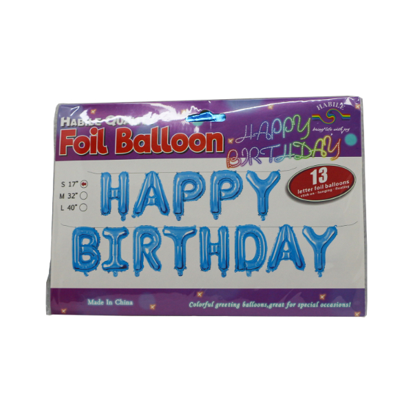 Party Hat Happy Birthday Foil Baloon Set 16" - PARTY HAT - Party-Ware - in Sri Lanka