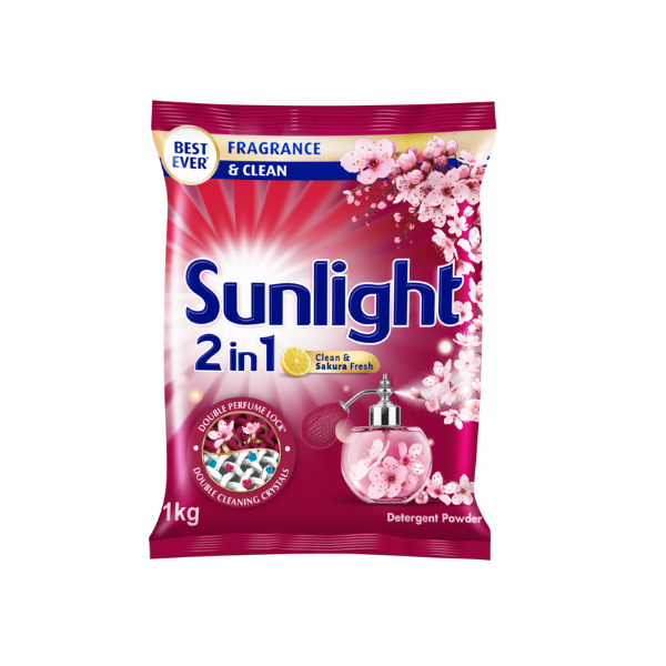 Sunlight Sukura Washing Detergent Powder 1Kg - SUNLIGHT - Laundry - in Sri Lanka