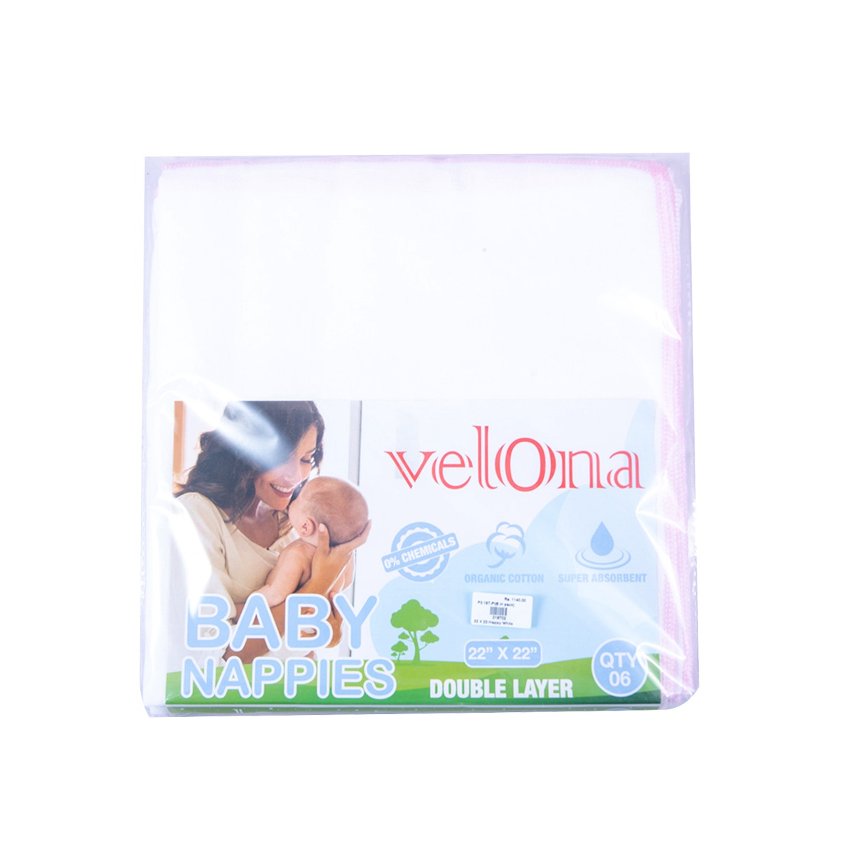 Velona Baby Towel Printed Pink 40*26 3 Pcs - VELONA - Baby Need - in Sri Lanka