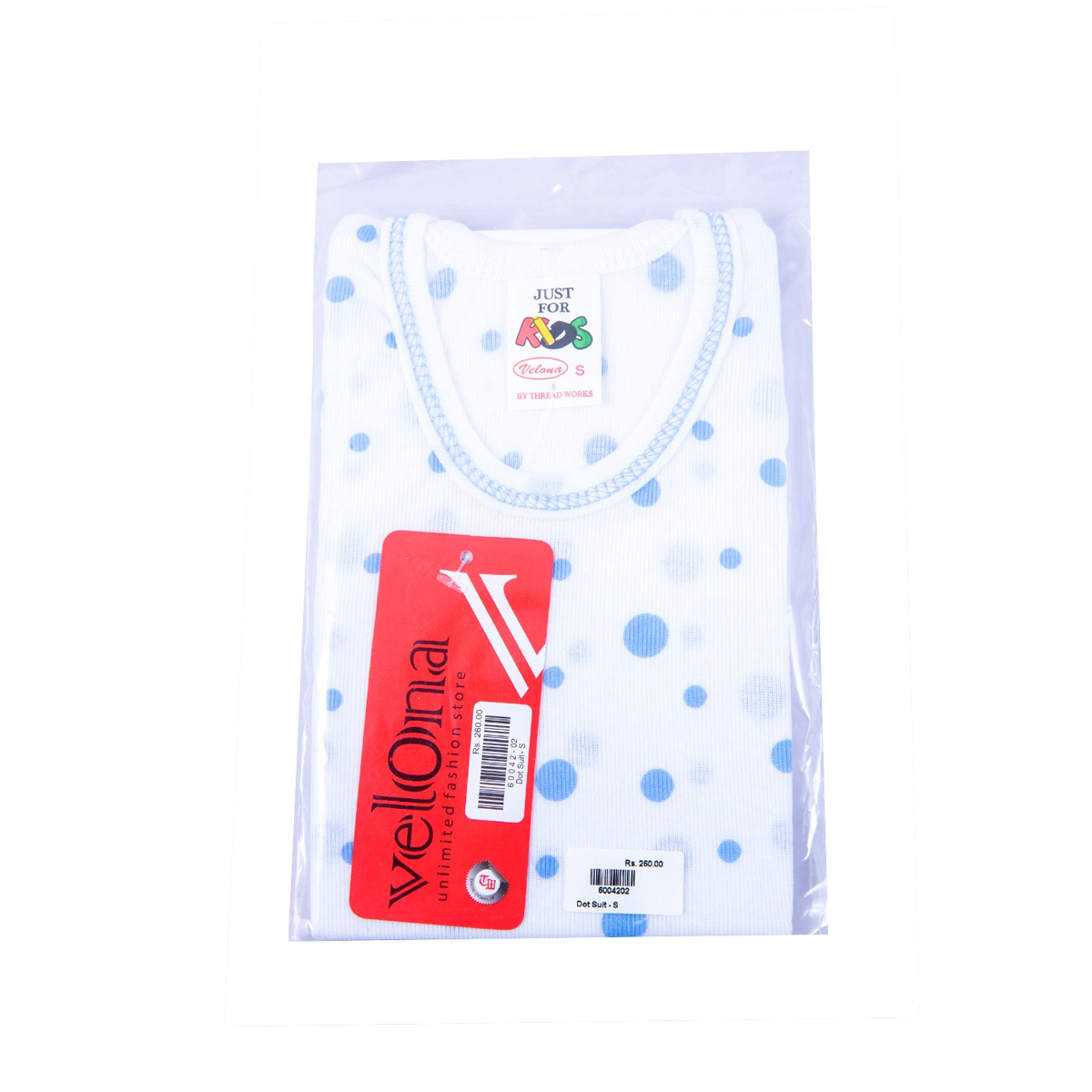 Velona Baby Dot Suit Small 1 Pcs - VELONA - Baby Need - in Sri Lanka