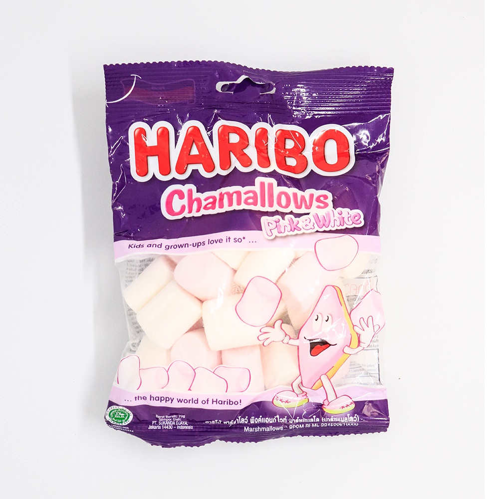 Haribo Chamallows Marshmallow Pink & White 70G - HARIBO - Confectionary - in Sri Lanka