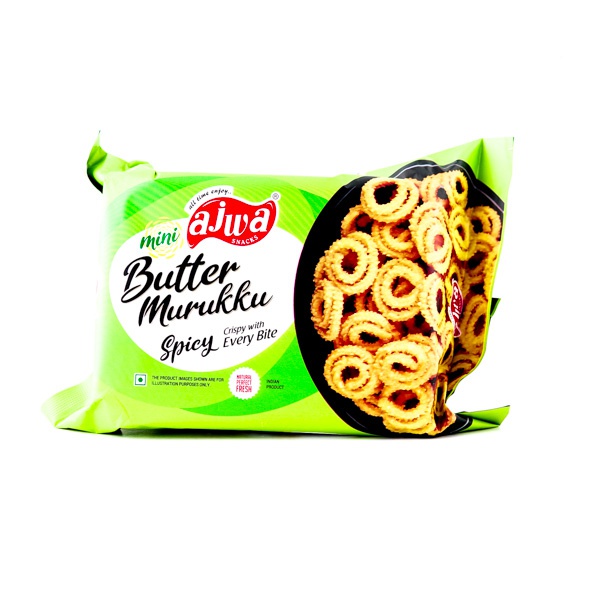 Ajwa Butter Murukku Spicy Mini 150g - Ajwa - Snacks - in Sri Lanka