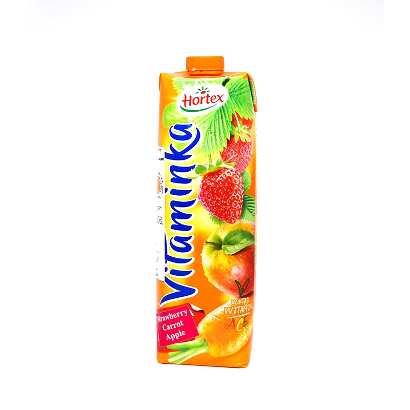 Hortex Vitaminka Strawberry Carrot & Apple Juice 1L - Hortex - Juices - in Sri Lanka