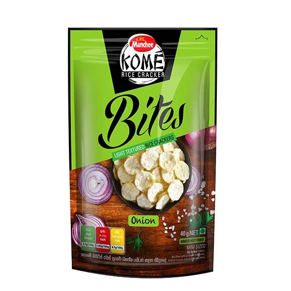 Munchee Kome Rice Cracker Bites Onion 40G - MUNCHEE - Biscuits - in Sri Lanka