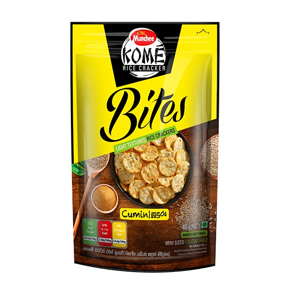 Munchee Kome Rice Cracker Bites Cumin 40G - MUNCHEE - Biscuits - in Sri Lanka