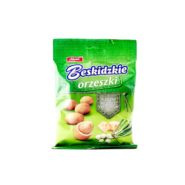 Aksam Beskidzkie Peanuts Chees & Onion Flavored 70G - Aksam - Snacks - in Sri Lanka