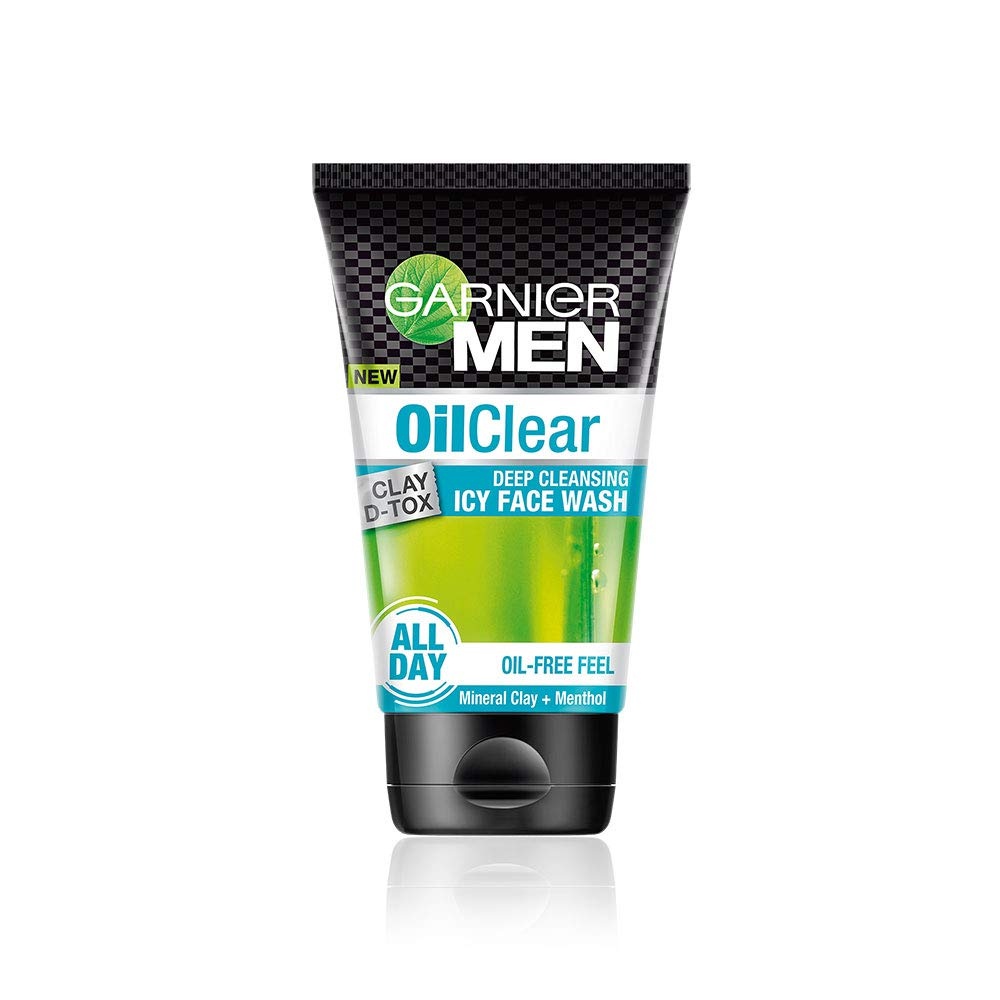 Garnier Men Oil Clear Face Wash Gel 100Ml - GARNIER - Toiletries Men - in Sri Lanka