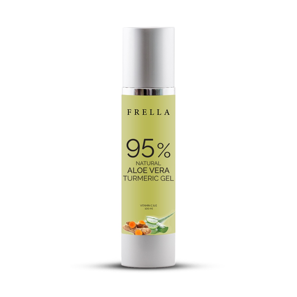 Frella 95% Pure Natural Aloe Vera And Tumeric Gel 100Ml - FRELLA - Beauty Accessories - in Sri Lanka
